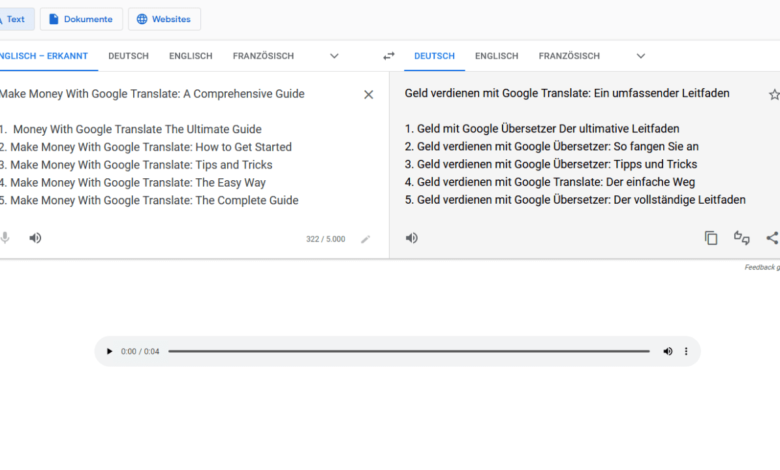 Make Money With Google Translate