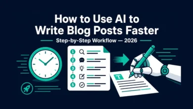How to Use AI to Write Blog Posts Faster in 2026
